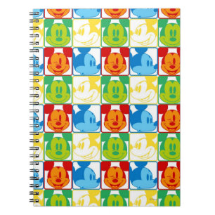 Mickey Mouse   Pop Art Pattern Notebook