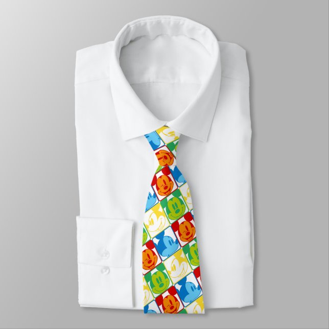Mickey Mouse | Pop Art Pattern Tie (Tied)