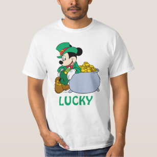 Mickey Mouse Pot of Gold   St. Patrick's Day T-Shirt