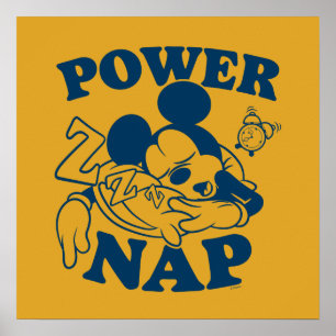 Mickey Mouse Power Nap Poster