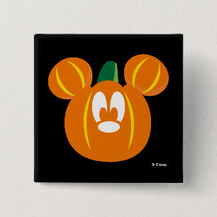Mickey Mouse Pumpkin 2 Inch Square Button