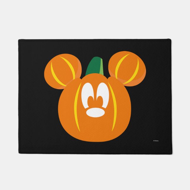 Mickey Mouse Pumpkin Doormat (Front)