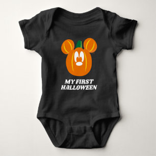 Mickey Mouse Pumpkin   My First Hallowen Baby Bodysuit