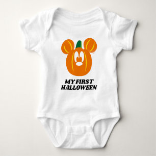 Mickey Mouse Pumpkin   My First Hallowen Baby Bodysuit