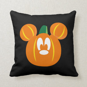Mickey Mouse Pumpkin Throw Pillow