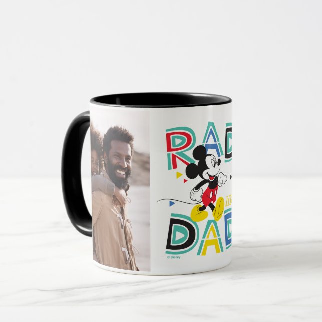 Mickey Mouse | Rad Like Dad Photo Mug (Devant gauche)