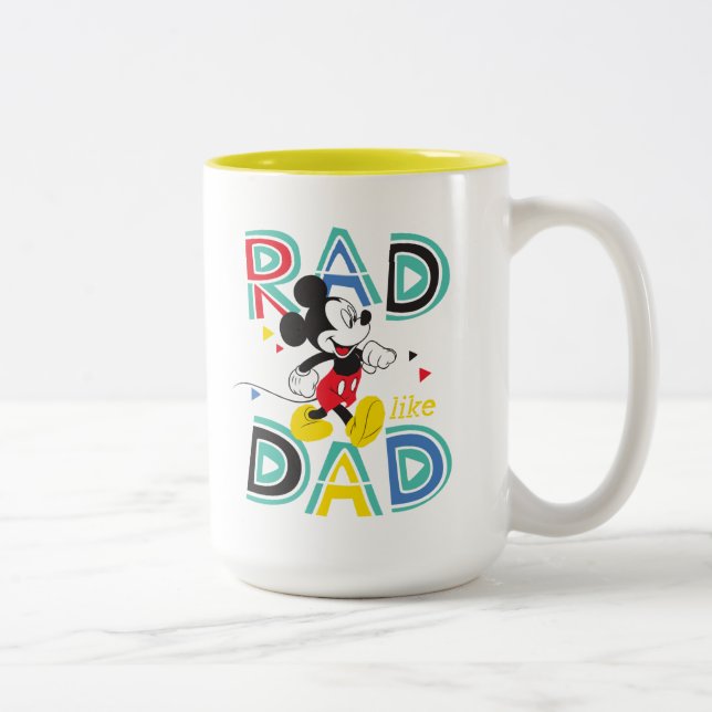 Mickey Mouse | Rad Like Dad Two-Tone Coffee Mug (Right)