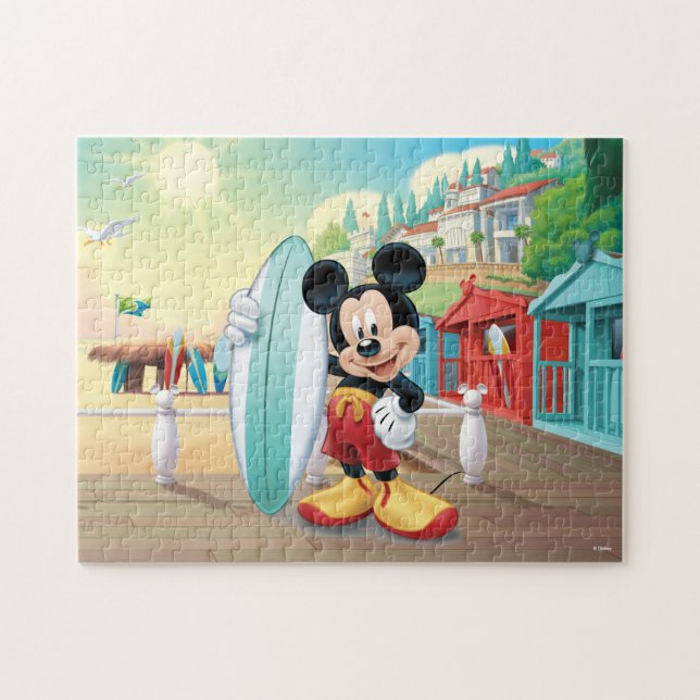 Mickey Mouse Ready To Surf Jigsaw Puzzle (Horizontal)