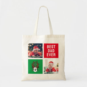 Mickey Mouse Reindeer Antlers   Best Dad Ever Tote Bag
