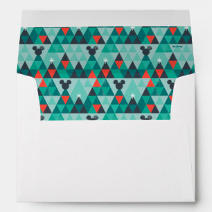 Mickey Mouse   Retro Christmas Pattern Envelope