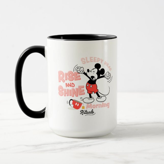 Mickey Mouse | Rise and Shine Sleepy Head Mug (Left)