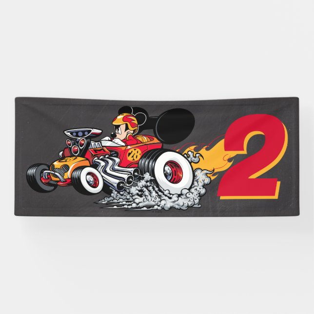 Mickey Mouse Roadster Racers Birthday Banner (Horizontal)