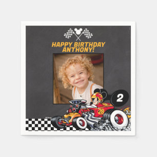 Mickey Mouse Roadster Racers Birthday Napkin