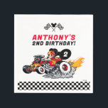 Mickey Mouse Roadster Racers Birthday Napkin<br><div class="desc">Celebrate your child's birthday with these Mickey Mouse paper napkins! Personalize by adding their name and age.</div>