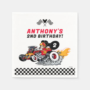 Mickey Mouse Roadster Racers Birthday Napkin