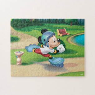 Mickey Mouse Rollerblading Jigsaw Puzzle