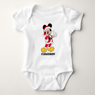 Mickey Mouse   Santa Claus Outfit Baby Bodysuit