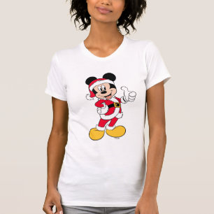 Mickey Mouse Santa Claus Outfit T-Shirt
