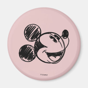 Mickey Mouse Sketch Head Magnet