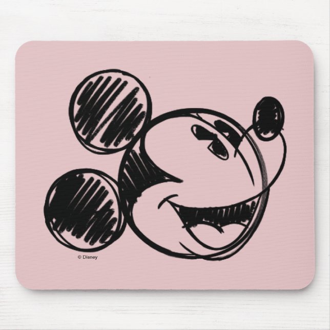 Mickey Mouse Sketch Head Pad (Front)