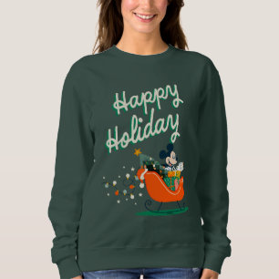 Mickey Mouse Sleigh Ride Happy Holiday Sweatshirt