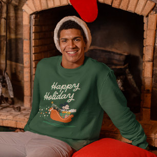 Mickey Mouse Sleigh Ride Happy Holiday Sweatshirt