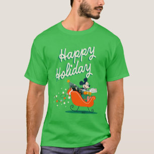 Mickey Mouse Sleigh Ride   Happy Holiday T-Shirt