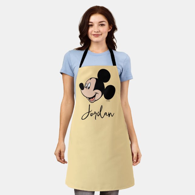 Mickey Mouse Smile Apron (Worn)