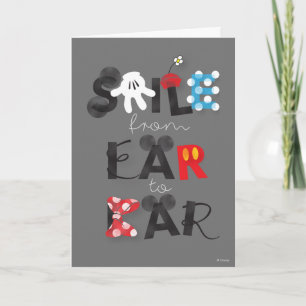 Mickey Mouse   Smile From Ear To Ear Card
