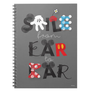 Mickey Mouse   Smile From Ear To Ear Notebook