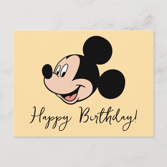 Mickey Mouse Smile Postcard (Front)