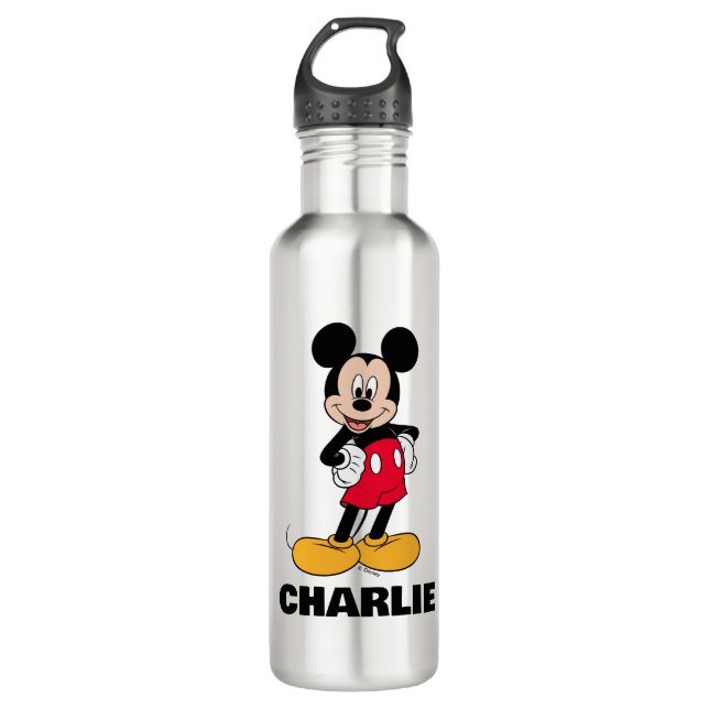 Mickey Mouse Smiling Pose 710 Ml Water Bottle (Front)