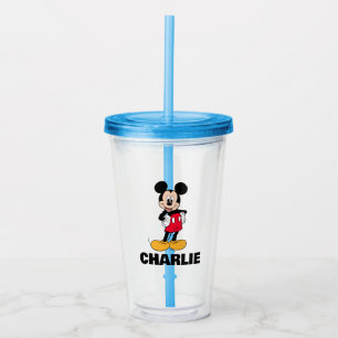 Mickey Mouse Smiling Pose Acrylic Tumbler