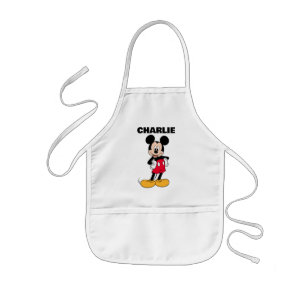 Mickey Mouse Smiling Pose Kids Apron