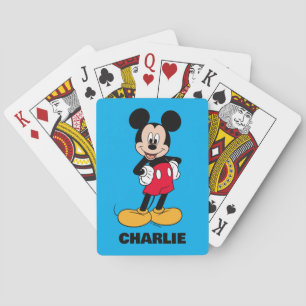 Mickey Mouse Smiling Pose Playing Cards