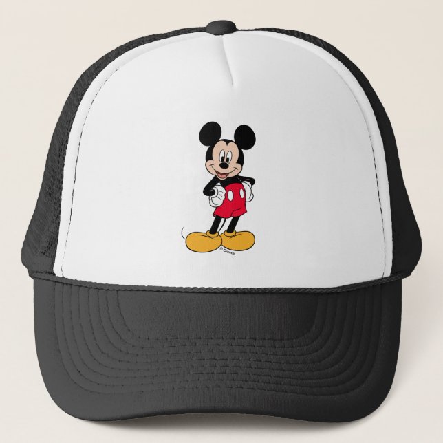 Mickey Mouse Smiling Pose Trucker Hat (Front)