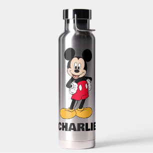 Mickey Mouse Smiling Pose Water Bottle
