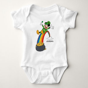Mickey Mouse   St. Patrick's Day - Pot of Gold Baby Bodysuit