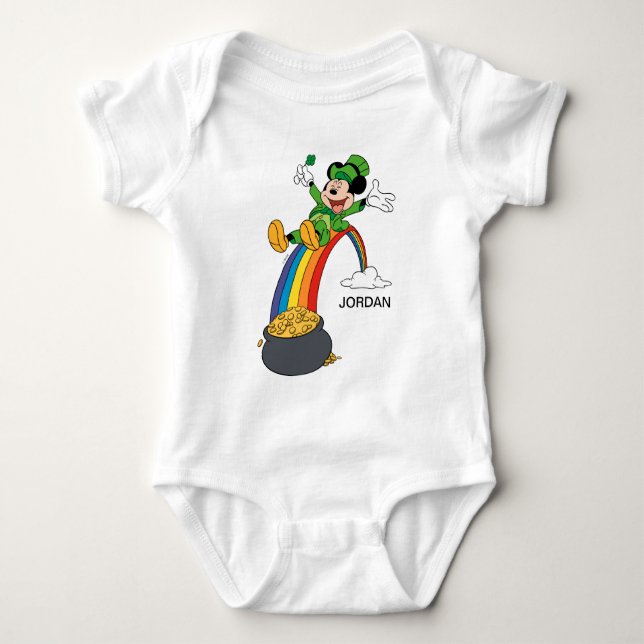 Mickey Mouse | St. Patrick's Day - Pot of Gold Baby Bodysuit (Front)