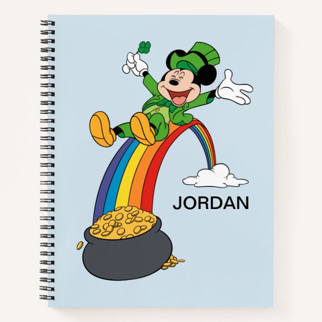 Mickey Mouse | St. Patrick's Day - Pot of Gold Notebook (Front)