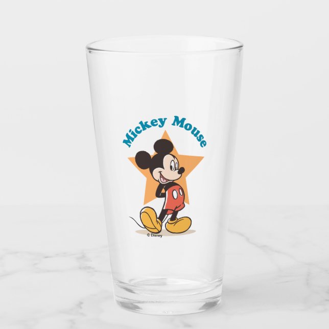 Mickey Mouse Star Name Graphic Glass (Front)