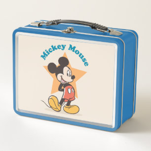 Mickey Mouse Star Name Graphic Metal Lunch Box