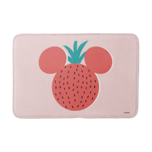 Mickey Mouse Strawberry Icon Bath Mat