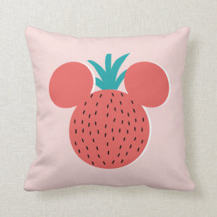Mickey Mouse Strawberry Icon Throw Pillow