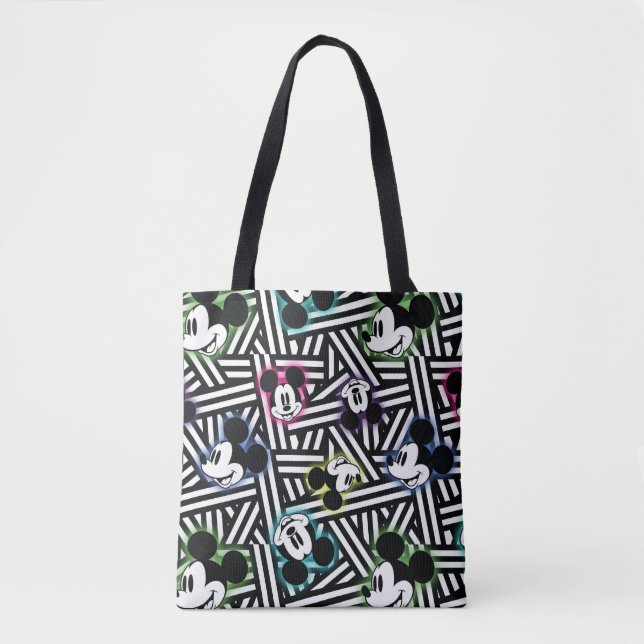Mickey Mouse | Stripe Pattern Tote Bag (Front)