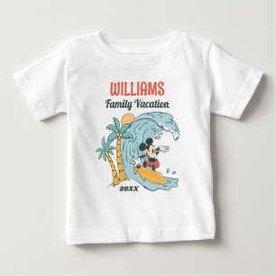 Mickey Mouse   Summer Beach Family Vacation Baby T-Shirt