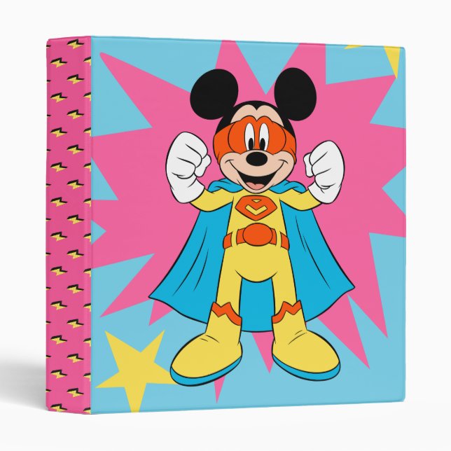 Mickey Mouse | Super Hero Cute Binder (Front/Spine)
