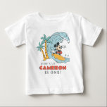 Mickey Mouse Surf's Up 1st Birthday Baby T-Shirt<br><div class="desc">Surf's Up! Celebrate your child's Birthday with this super cute Mickey Mouse Birthday Shirt.</div>