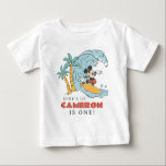 Mickey Mouse Surf's Up 1st Birthday Baby T-Shirt<br><div class="desc">Surf's Up! Celebrate your child's Birthday with this super cute Mickey Mouse Birthday Shirt.</div>