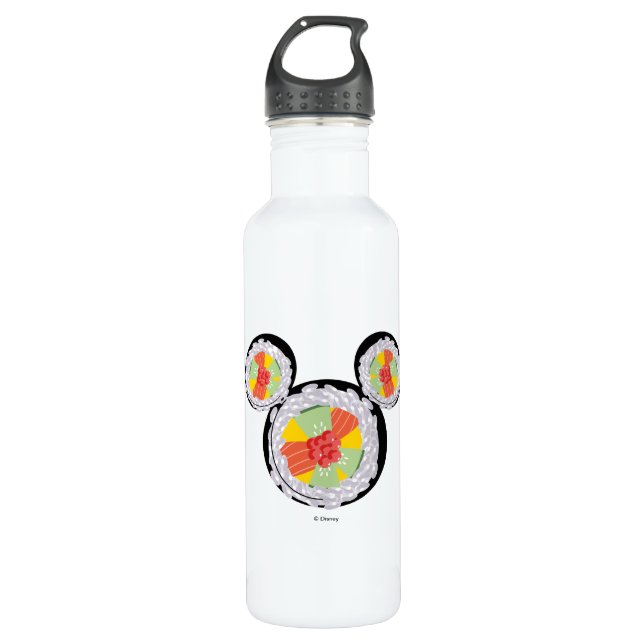 Mickey Mouse Sushi Icon 710 Ml Water Bottle (Front)